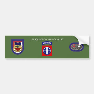 1ST SQUADRON 73RD CAVALRY BUMPER STICKER