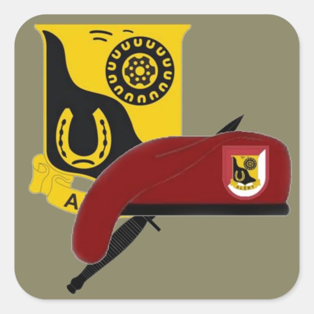 1ST SQUADRON 91ST CAVALRY 173D AIRBORNE STICKERS (Front)