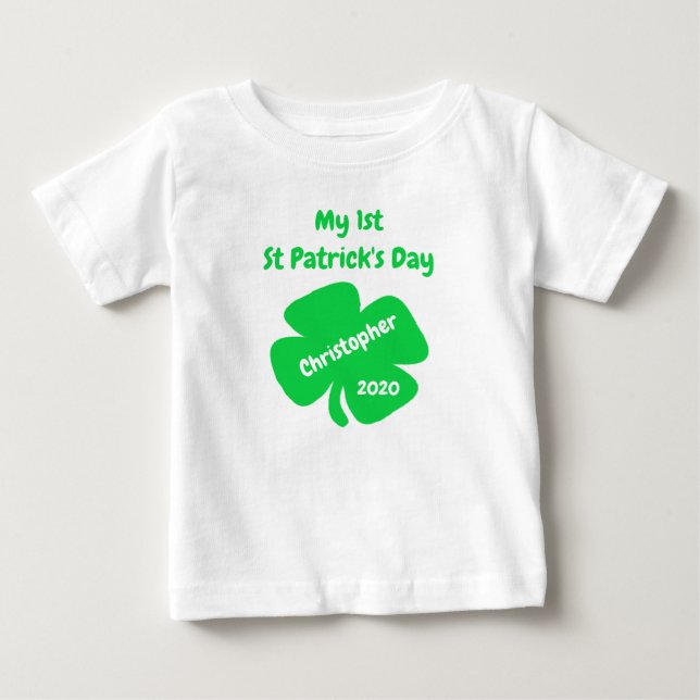 1st St Patrick's Day Baby T-Shirt (Front)