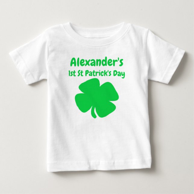 1st St Patrick's Day Baby T-Shirt (Front)