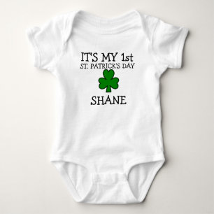 1st st patricks day personalised st patricks day baby bodysuit