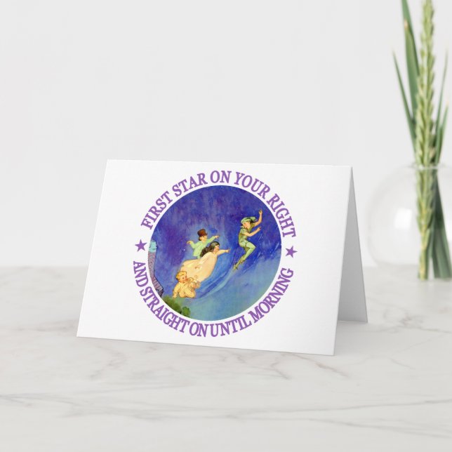 1ST STAR ON YOUR RIGHT, STRAIGHT ON UNTIL MORNING CARD (Front)