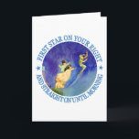1ST STAR ON YOUR RIGHT, STRAIGHT ON UNTIL MORNING HOLIDAY CARD<br><div class="desc">Peter Pan announces,  "First star on you right and then straight on until morning!" in an iconic scene for the story of Peter Pan and Wendy. Beautiful picture captures all the magic.</div>