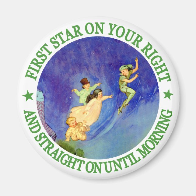 1ST STAR ON YOUR RIGHT, STRAIGHT ON UNTIL MORNING MAGNET (Front)