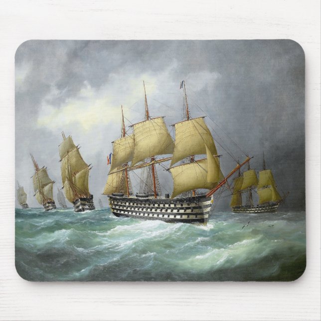 1st steam battleships 1884 mouse mat (Front)