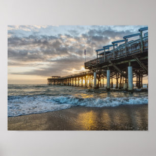 1st Sunrise 2017 Cocoa Beach Poster