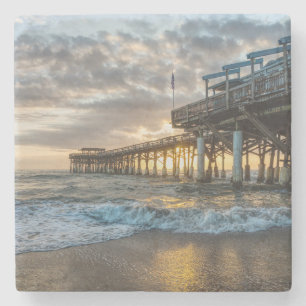 1st Sunrise 2017 Cocoa Beach Stone Coaster