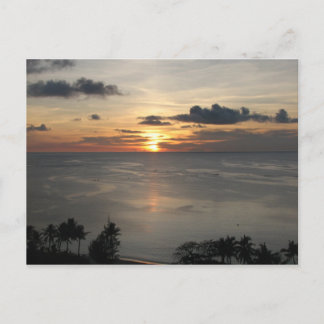 1st Sunset in Guam Postcard