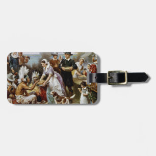 1st thanksgiving luggage tag