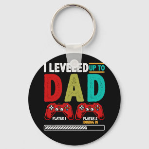 1st Time Dad Est 2022 New First Fathers Gaming Key Ring