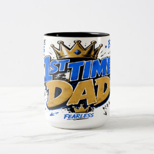 1st Time Dad Two-Tone Coffee Mug