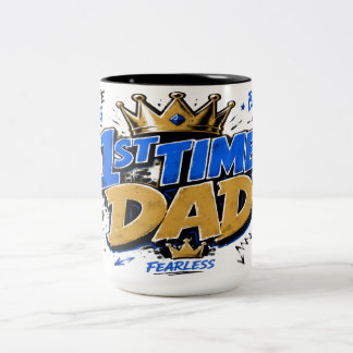 1st Time Dad Two-Tone Coffee Mug