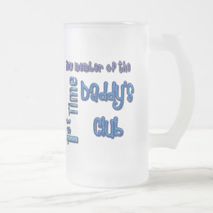 1st time Daddy Fathers Day Frosted Beer Mug
