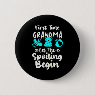 1st Time Grandma To Be First Time Grandma Grandmot 6 Cm Round Badge