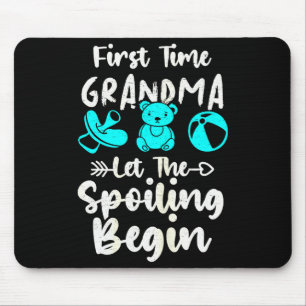 1st Time Grandma To Be First Time Grandma Grandmot Mouse Mat