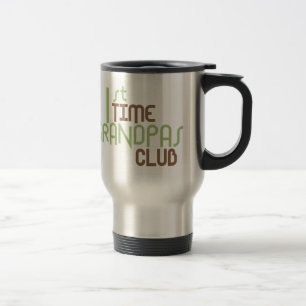 1st Time Grandpas Club (Green) Travel Mug