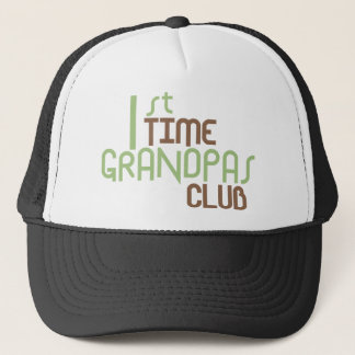 1st Time Grandpas Club (Green) Trucker Hat