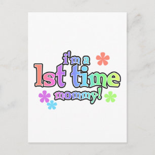 1st Time Mummy-Rainbow T-shirts and Gifts Postcard