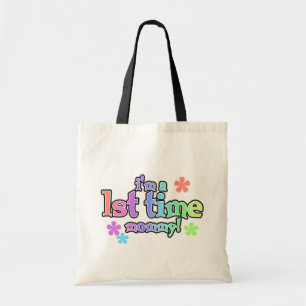 1st Time Mummy-Rainbow T-shirts and Gifts Tote Bag