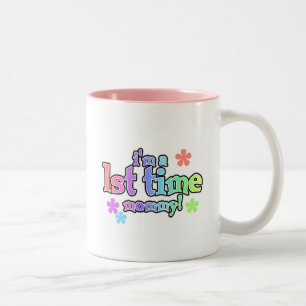 1st Time Mummy-Rainbow T-shirts and Gifts Two-Tone Coffee Mug
