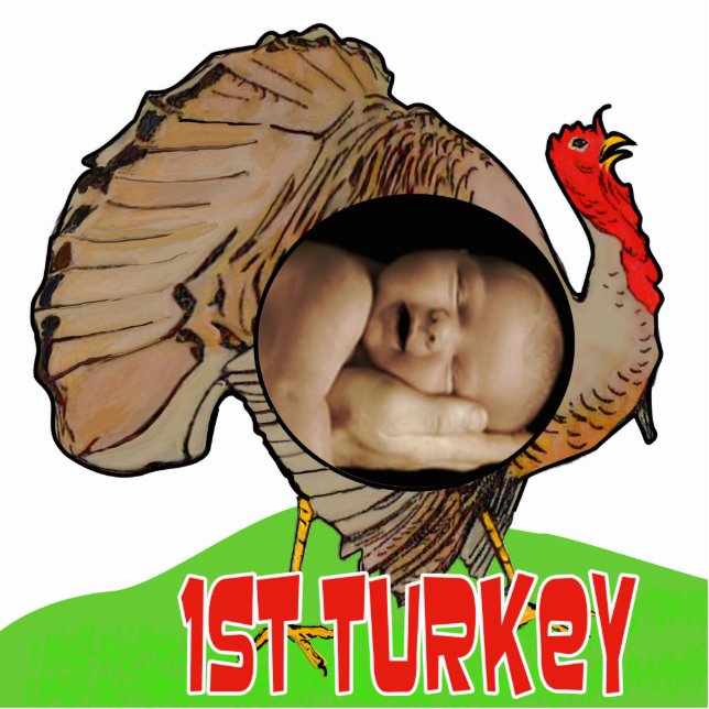 1st Turkey Photo Pin Standing Photo Sculpture (Front)