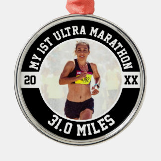 1st Ultra Marathon First Marathoner Running Runner Metal Tree Decoration