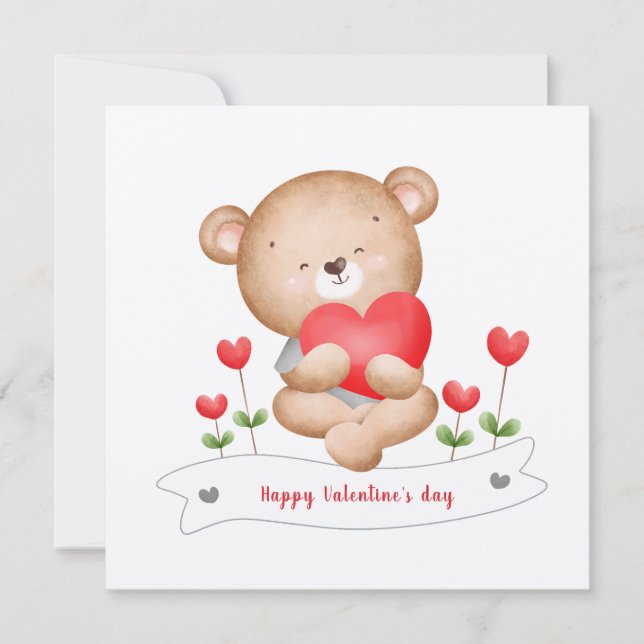 1st Valentine's day boy Valentine's day Card (Front)