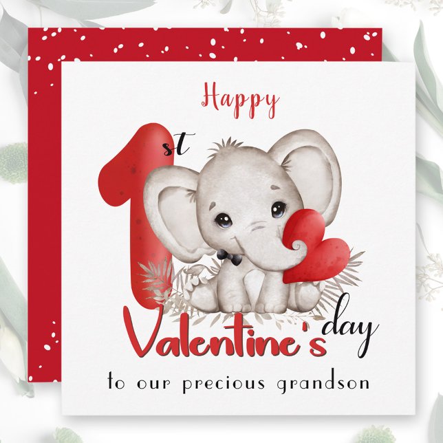 1st Valentine's day boy Valentine's day Card (1st Valentine's day boy Valentine's day Card)