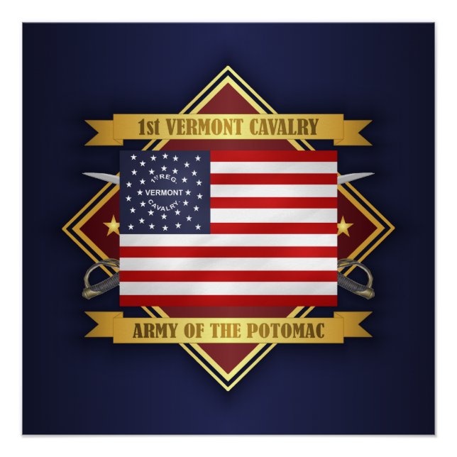 1st Vermont Cavalry Poster (Front)