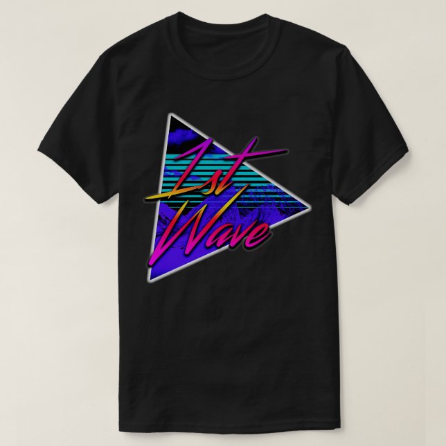 1st Waves New Wave T-Shirt (Design Front)