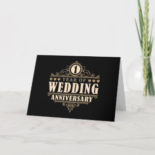 1st Wedding Anniversary Card