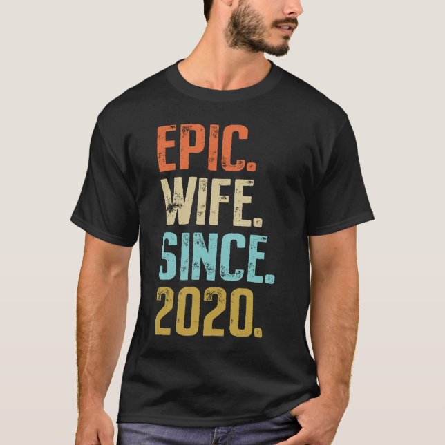 1st Wedding Anniversary For Her Best Epic Wife Sin T-Shirt (Front)
