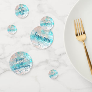 1st wedding anniversary (paper) confetti