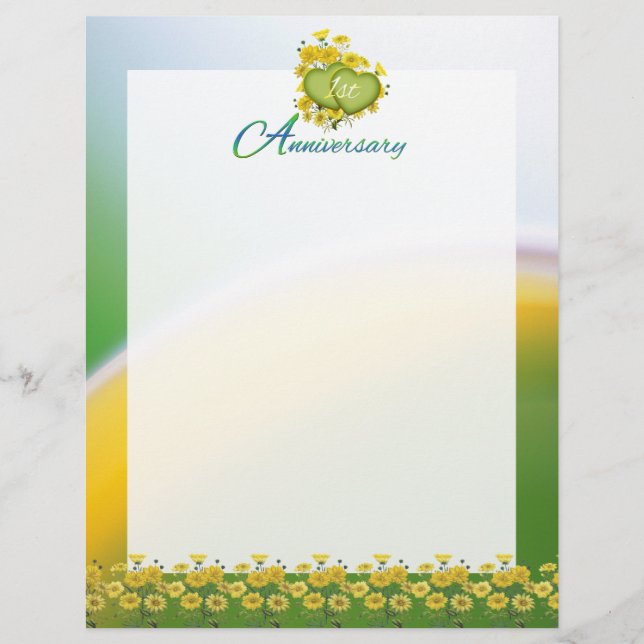 1st Wedding Anniversary Party Scrapbook Pages (Front)