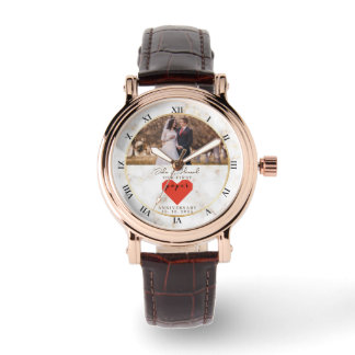 1st Wedding Anniversary Personalised Paper Wedding Watch