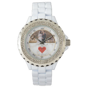 1st Wedding Anniversary Personalised Paper Wedding Watch