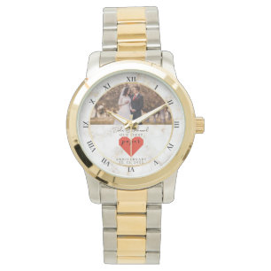 1st Wedding Anniversary Personalised Paper Wedding Watch