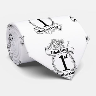 1st Wedding Anniversary Tie