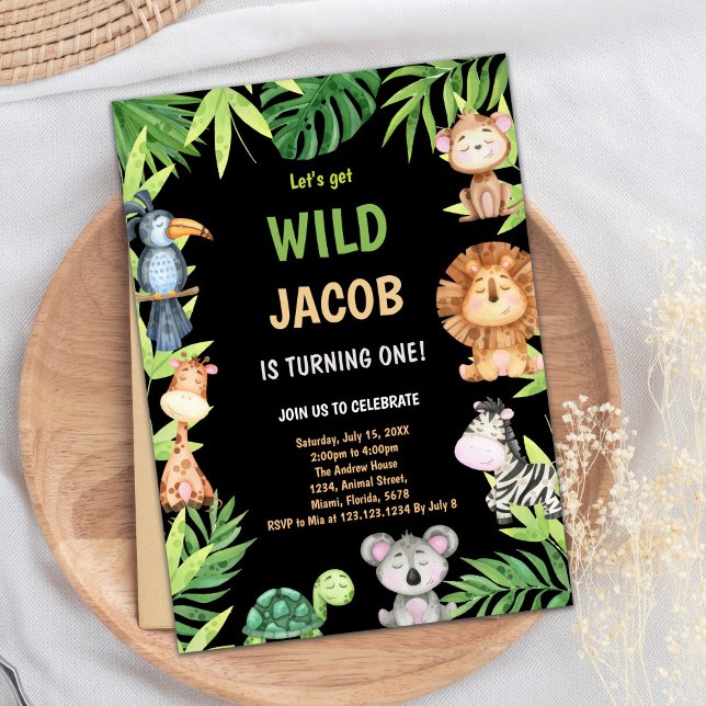 1st Wild One Birthday Invitations (1st Wild One Birthday Invitations)