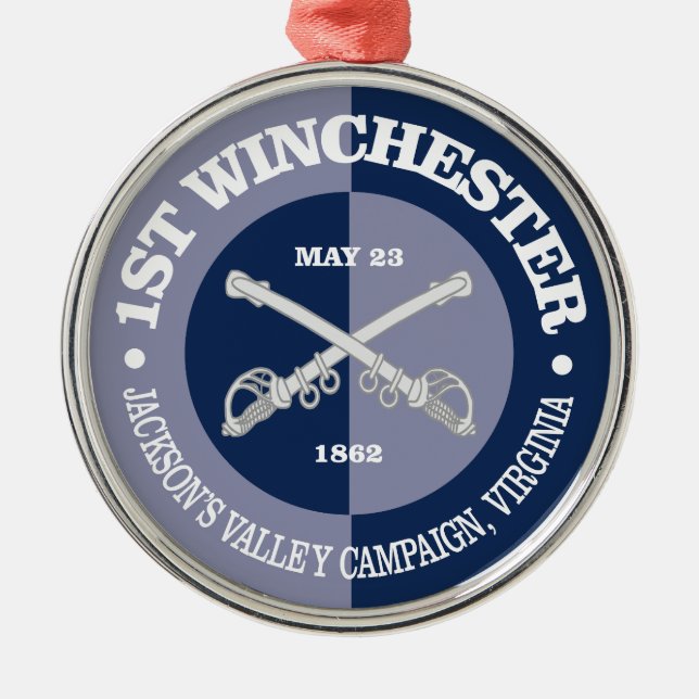 1st Winchester (B&G) Metal Tree Decoration (Front)