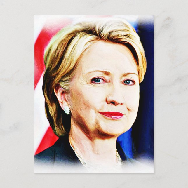 1st Woman President Hillary Clinton 2016_ Postcard (Front)