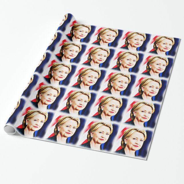 1st Woman President Hillary Clinton 2016_ Wrapping Paper (Unrolled)