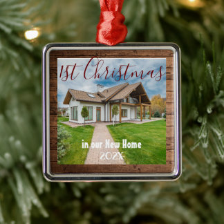 1st Year in our New Home - Year  - Personalise Metal Tree Decoration