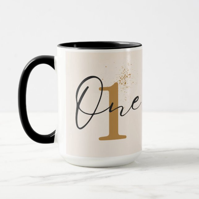 1st year Mug | One Year Old Mug | Custom First (Left)