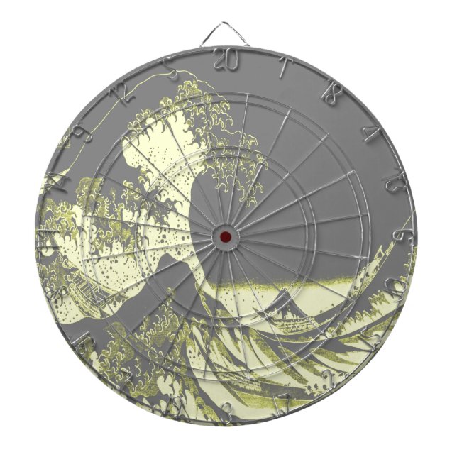 1thegreatwaveredblackbig-003 dartboard (Front)