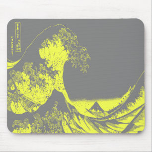 1thegreatwaveredblackbig-003 mouse mat