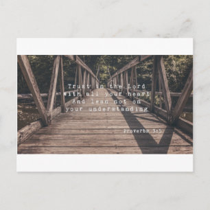1Trust in the Lord Stationary Postcard