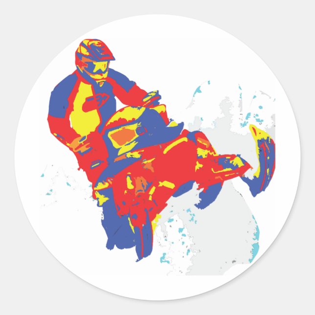 1wARHOL-sLEDS-2 Classic Round Sticker (Front)