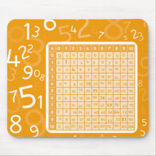 1x1 orange mouse mat