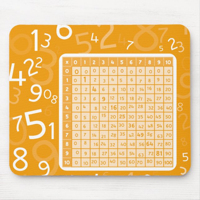 1x1 orange mouse mat (Front)